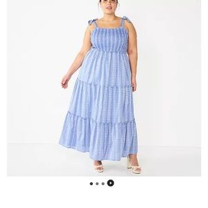 DRAPER JAMES RSVP Tiered Maxi Dress with Bow Straps